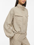 Selma Crop Jacket - Pale Khaki