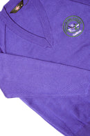 V Neck Jumper - Purple