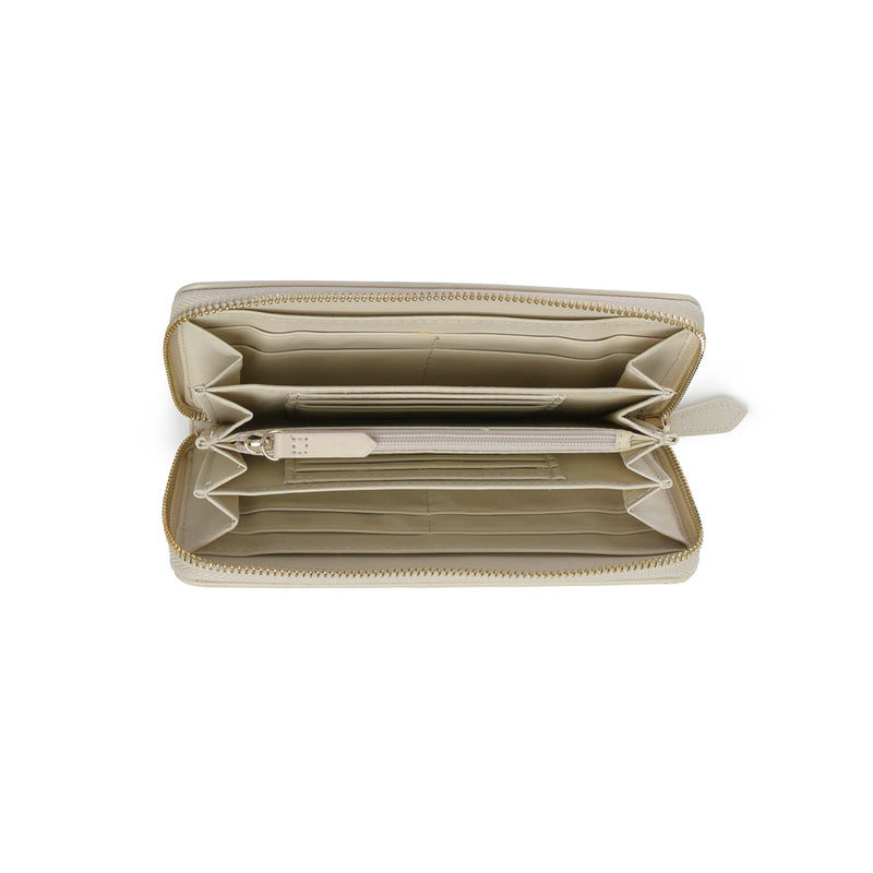 Divina Zip Around Wallet - Ecru
