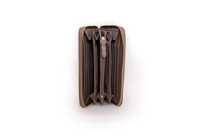 Divina Zip Around Wallet - Taupe