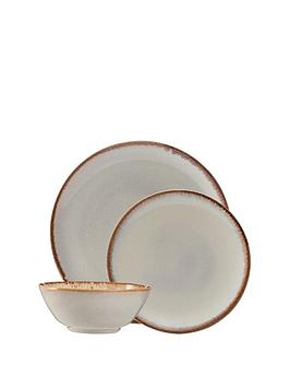 Reactive Cream 12 Piece Dinner Set