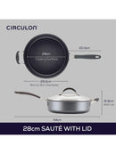 ScratchDefense 28cm Sauté Pan