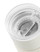Travel Mug 0.35L with Clear Lid - Off White