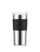 Travel Mug 0.35L with Clear Lid - Stainless Steel