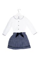 Victoria Pinafore Set - Navy