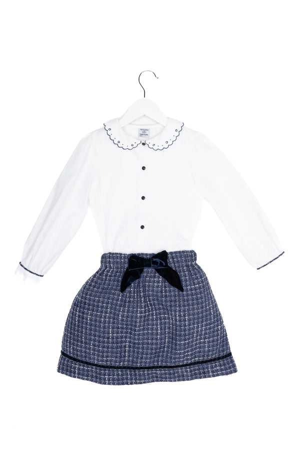 Victoria Pinafore Set - Navy