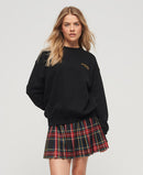 Luxe LooseCrew Sweatshirt - Black/gold