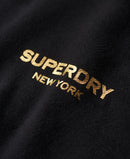 Luxe LooseCrew Sweatshirt - Black/gold
