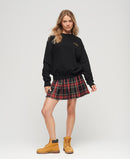 Luxe LooseCrew Sweatshirt - Black/gold