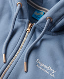Essential Logo Zip Hoodie - Rich Blue