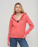 Essential Logo Zip Hoodie - Camping Pink