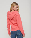 Essential Logo Zip Hoodie - Camping Pink