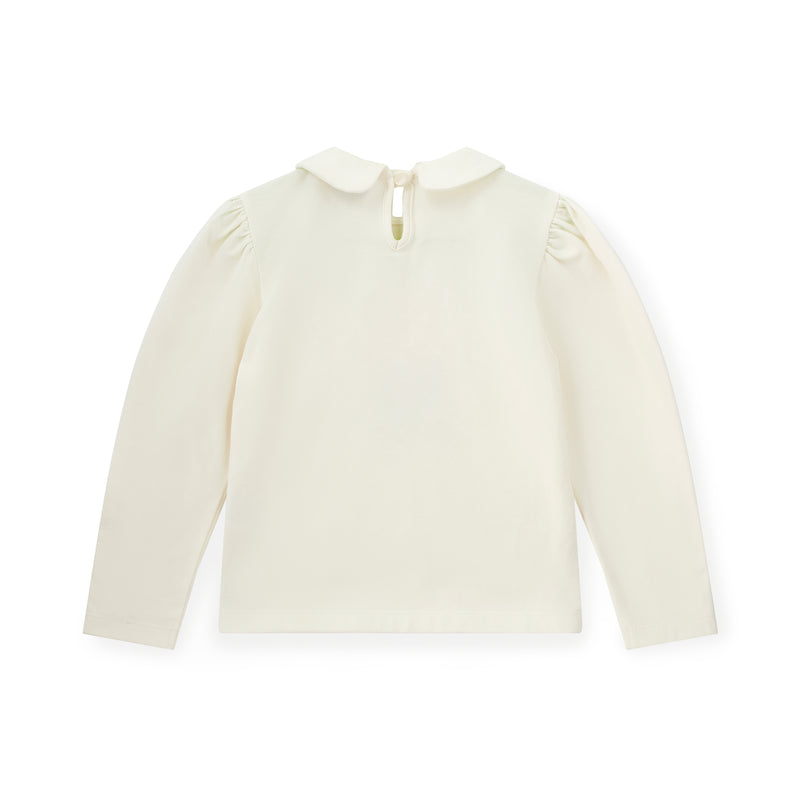 Mabel Bear Print Skirt Set - Snow White