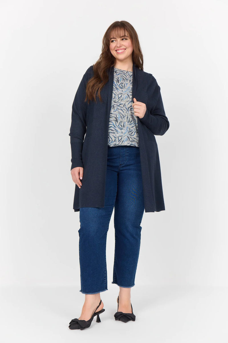 SOFT KNIT CARDIGAN - Navy