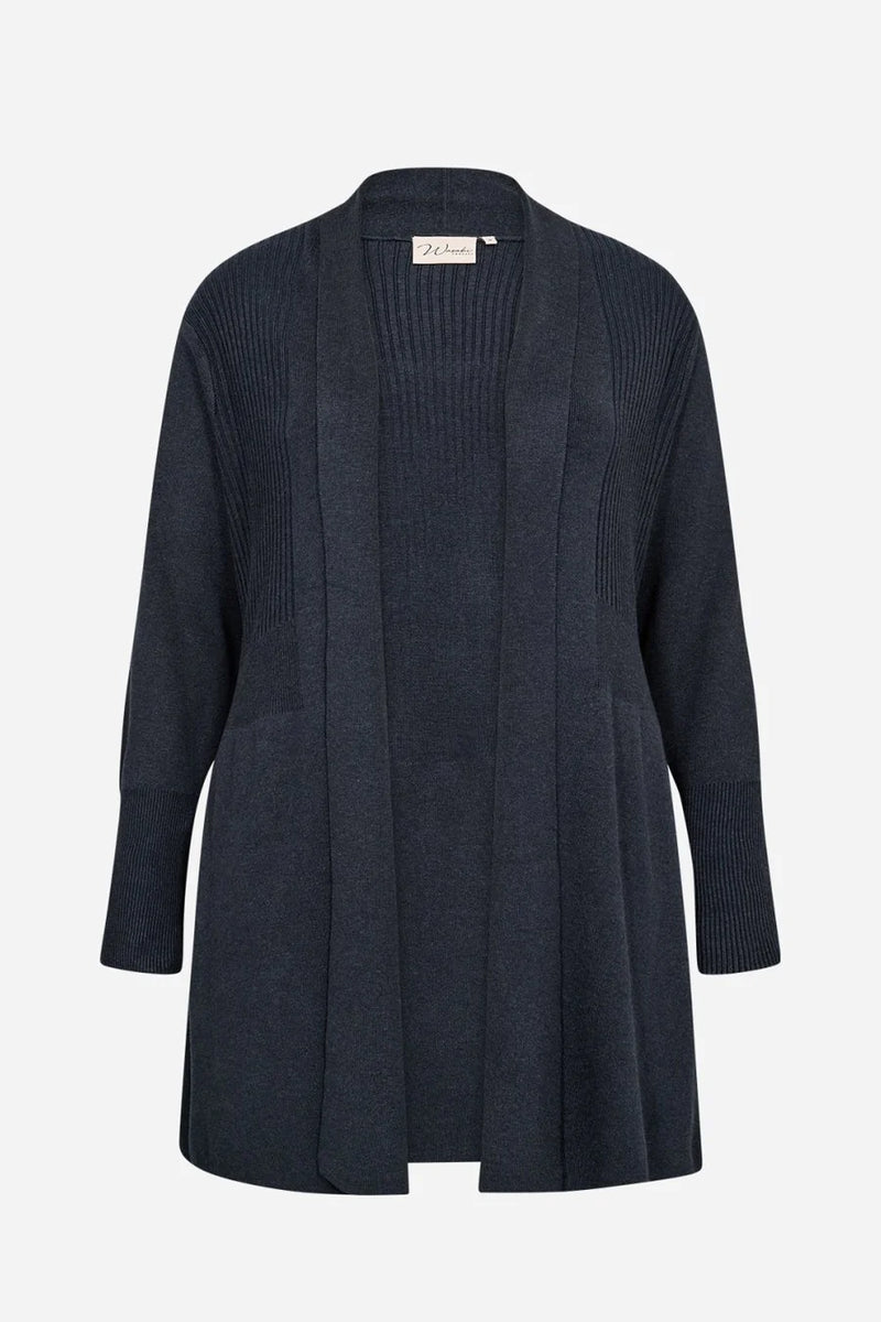 SOFT KNIT CARDIGAN - Navy