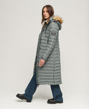 Fuji Longline Puffer Jacket - Balsam Green