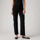 Ribcage Straight Ankle Jean - Black Sprout