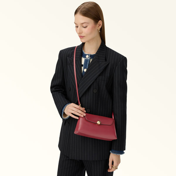 Sfera Soft Mini Crossbod - Cherry