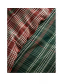 Bennet Check Brushed Cotton Duvet Cover Set - Green