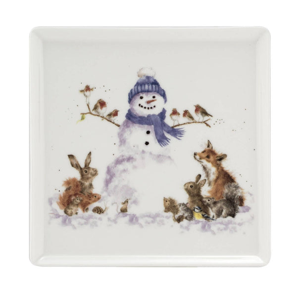 7" Square Christmas Plate