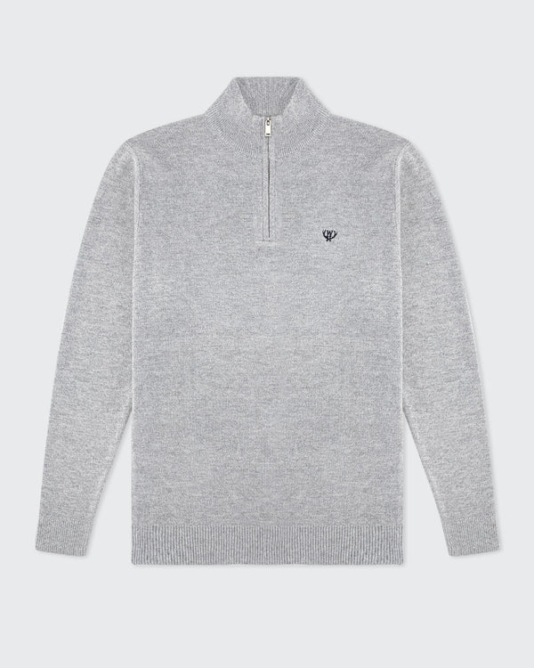 1/4 Zip Jumper - Grey