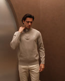 1/4 Zip Jumper - Grey Oat