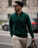 1/4 Zip Jumper - Hunter Green