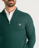 1/4 Zip Jumper - Hunter Green