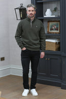 Wesley 1/2 Zip Sweatshirt - Khaki