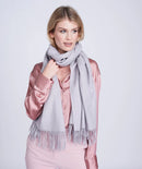Willow Scarf - Silver Grey