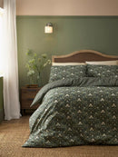 Heritage Floral Duvet Cover Set - Green