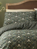 Heritage Floral Duvet Cover Set - Green