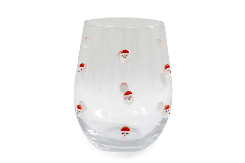 12cm Santa Glass Tumbler