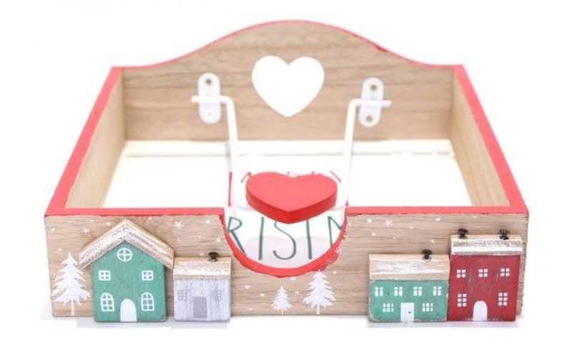 18.5cm Christmas House Napkin Holder