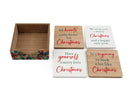 Set of 4 Wooden Christmas Coasters