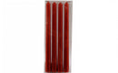 Set of 4 Taper Candles - Red