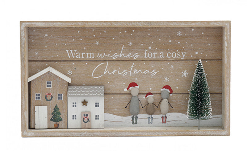 33.5cm Pebble Framed Plaque