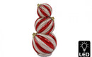 30cm Rotating LED Bauble Stack