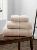 Zero Twist Satin Stitch Towel - Natural
