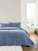 Attica Velvet Bedspread 240X260 - Blue