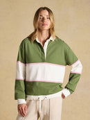 Jersey Stripe Rugby Shirt - Green & Cream Stripe