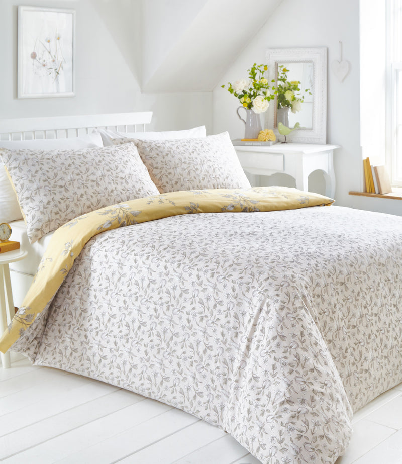 Yasmina Duvet Cover Set Ochre - Double