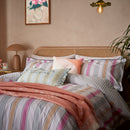 Wobble Stripe Duvet Cover Set - Multi-Coloured