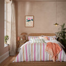 Wobble Stripe Duvet Cover Set - Multi-Coloured