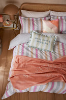 Wobble Stripe Duvet Cover Set - Multi-Coloured