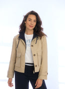 Xylia Buttoned Jacket - Sand