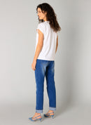 Renea V Neck Shirt - Off White