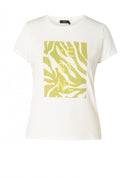 Gianina Essential Front Print Tee - Off White