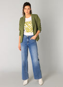 Gianina Essential Front Print Tee - Off White