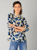 Ragin Print Blouse - Summer Blue/multi